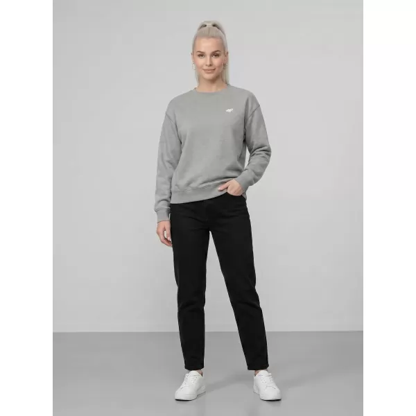  Ženski pulover 4F WMM00TSWSF2534 HLADNO SVETLO SIV MELANGE 