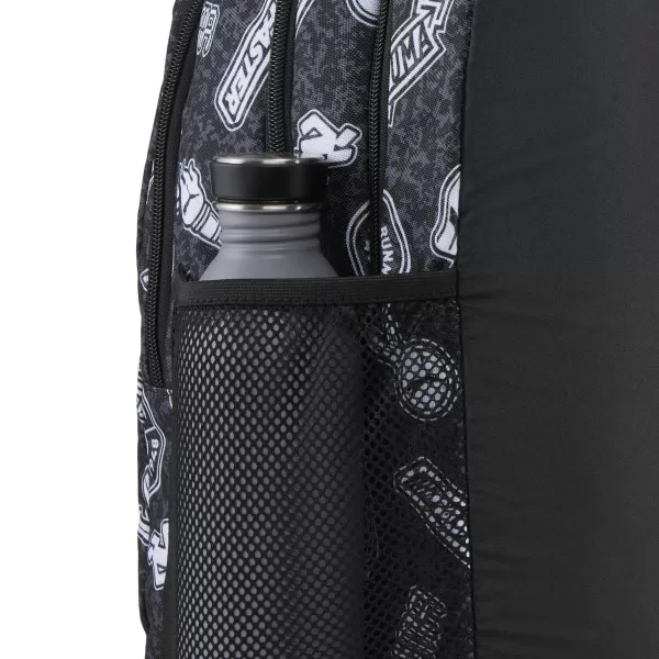  Nahrbtnik PUMA ACADEMY AOP BACKPACK 09115025 PUMA BLACK/RUNNING ICONS AOP 