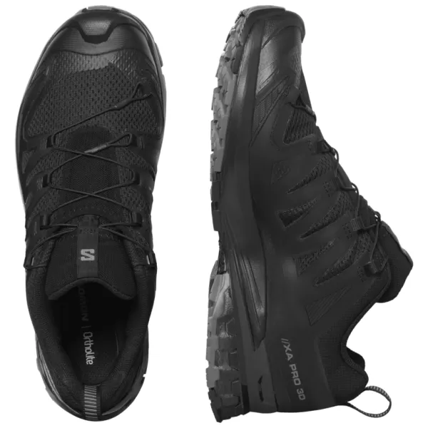  Moški čevlji SALOMON XA PRO 3D V9 WIDE L47273100 ČRNA/FANTOMSKA/KOSITRNA 