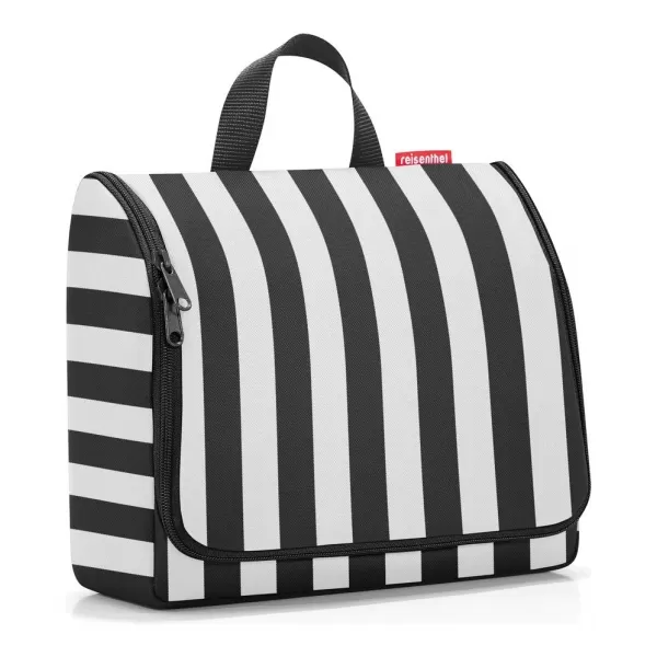  Toaletna torbica REISENTHEL TOILETBAG XL WO7086 POLETNE ČRTE ČRNE 