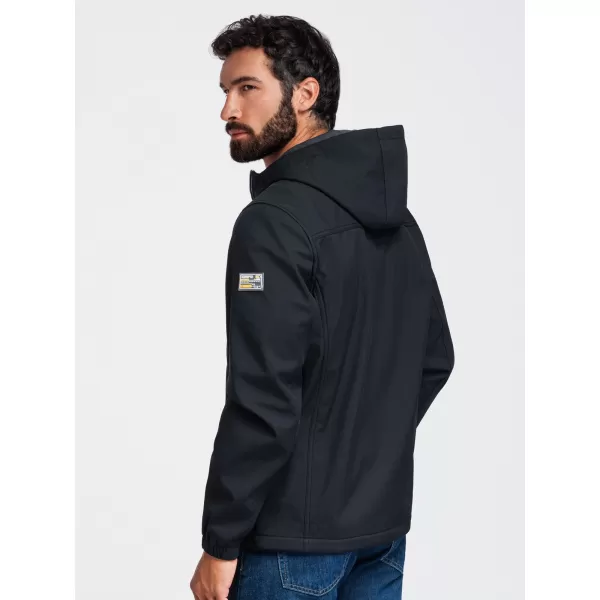  Moška softshell jakna OMBRE OM-JANP-0292 ČRNA 