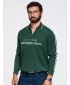 Moški pulover OMBRE OM-SSNZ-0268 TEMNO ZELENA