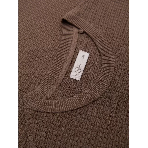  Moška majica s kratkimi rokavi OMBRE OM-TSCT-0303 SVETLO RJAVA 