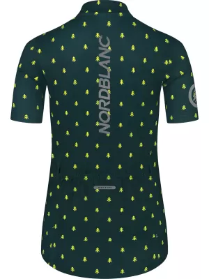 Ženski kolesarski dres NORDBLANC TREES NBSLF8085 ZELENA