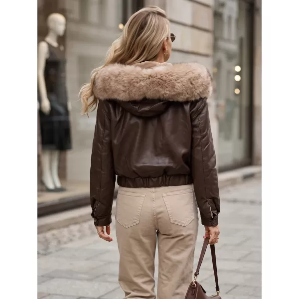  Ženska jakna DSTREET TY5976 RJAVA 