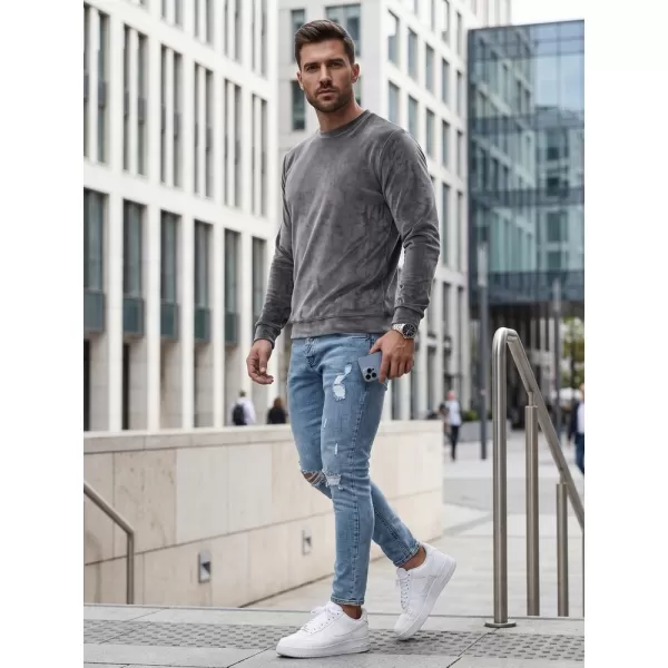  Moški pulover DSTREET BX5533 TEMNO SIVA 