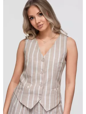 Ženski plašč OMBRE OW-VE-E0008 BEŽ