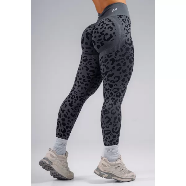  Kompresijske push-up pajkice z leopardjim potiskom NEBBIA PRIMAL 849 ČRNI LEOPARD 