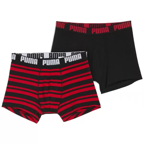  Moške boksarice PUMA MEN EVERYDAY HERITAGE STRIPE BOXER 93832605 RDEČA/ČRNA 