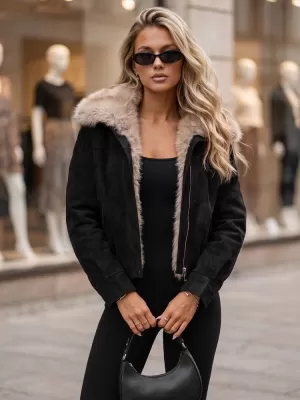 Ženska jakna DSTREET TY5697 ČRNA