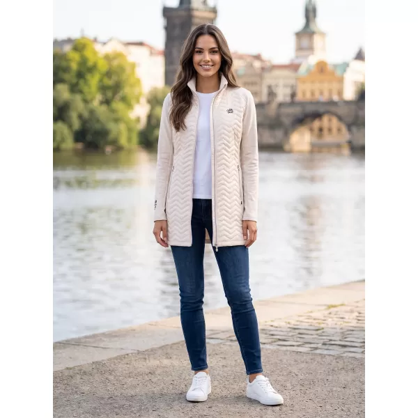  Ženski hibridni plašč ALTISPORT IRYSA SVETLO BEŽ 