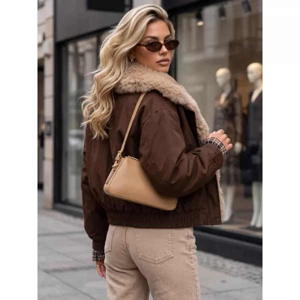  Ženska jakna DSTREET TY5839 RJAVA 