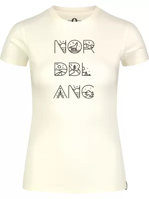Ženska majica s kratkimi rokavi NORDBLANC RESCUE NBSLT8178 BELA