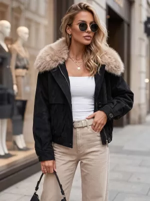 Ženska jakna DSTREET TY5695 ČRNA