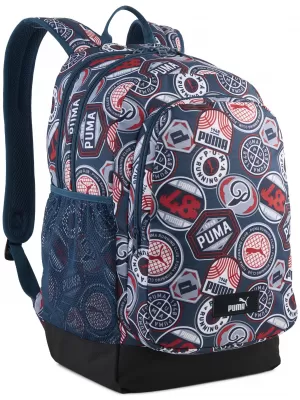 Nahrbtnik PUMA ACADEMY AOP BACKPACK 09115027 POLNOČNI BENCIN/ZA VSE ČASE RDEČE/TEKAŠKE ZNAČKE AOP