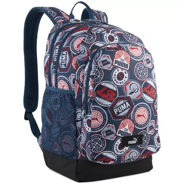  Nahrbtnik PUMA ACADEMY AOP BACKPACK 09115027 POLNOČNI BENCIN/ZA VSE ČASE RDEČE/TEKAŠKE ZNAČKE AOP 