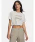 Ženska majica s kratkimi rokavi UNDER ARMOUR BUNGEE HEM TEE 6010950-110 BELA