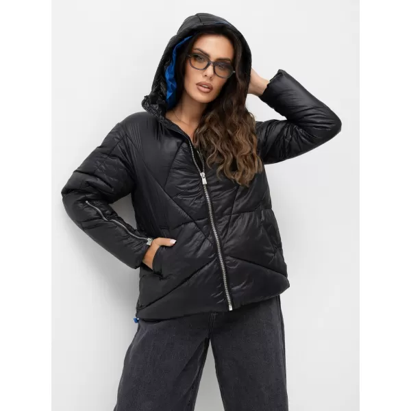  Ženska jakna SUBLEVEL D50048X44517A2 ČRNA 