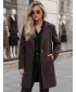 Ženski plašč DSTREET NY0814 RJAVA