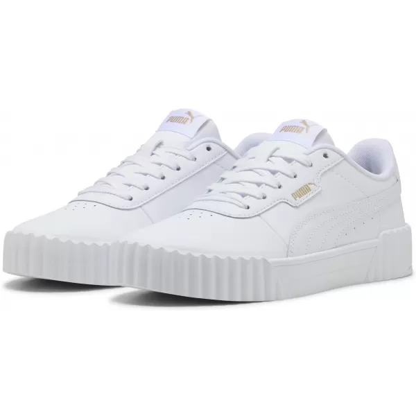  Ženski čevlji PUMA CARINA 3.0 40036501 PUMA BELA/PUMA ZLATA 