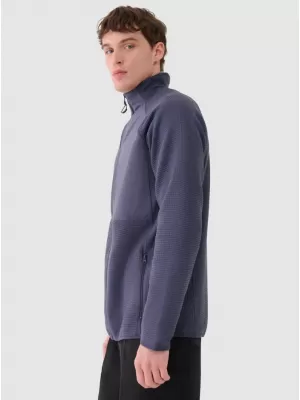 Moški pulover iz flisa 4F WAW25TFLEM357 DENIM