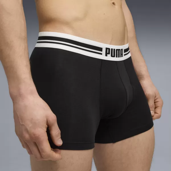  Moške boksarice PUMA MEN EVERYDAY PLACED LOGO BOXER 2P 93847601 ČRNA 