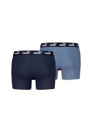Moške boksarice PUMA ELEMENTS MEN BASIC BOXERS 2P 93875310 DENIM