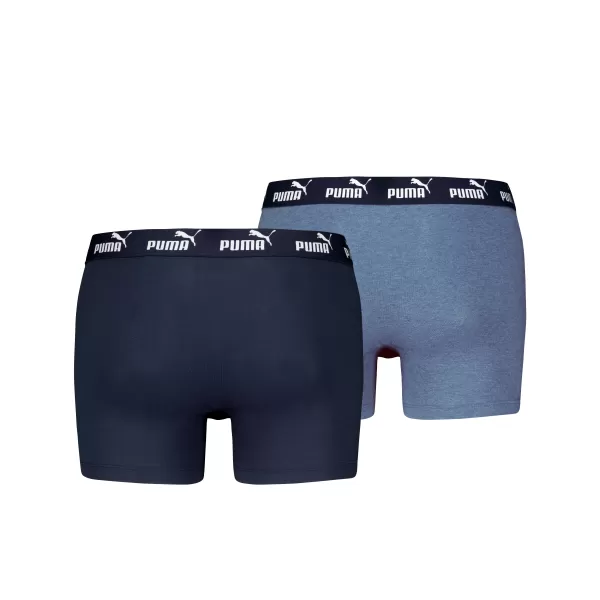  Moške boksarice PUMA ELEMENTS MEN BASIC BOXERS 2P 93875310 DENIM 