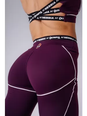 Ženske pajkice NEBBIA OLYMPIA HIGH-WAIST 935 KLARET