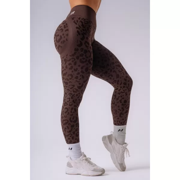  Ženske pajkice NEBBIA PRIMAL 849 TEMNO RJAV LEOPARD 