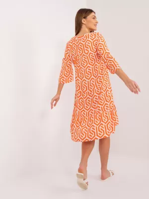 Obleka SUBLEVEL D73771M30214K ORANŽNA