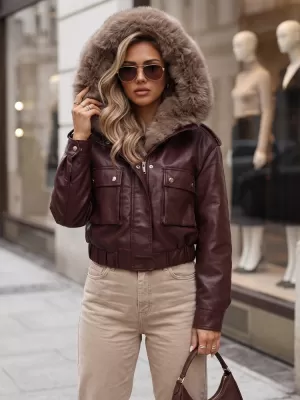 Ženska jakna DSTREET TY5977 BORDO