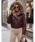 Ženska jakna DSTREET TY5977 BORDO