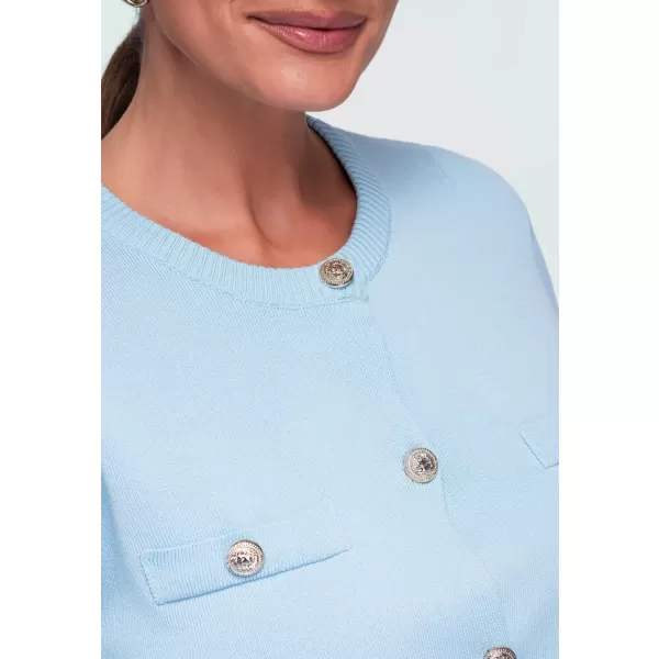  Ženska bluza OMBRE OW-TS-E0084 MODRA 