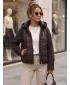 Ženska jakna DSTREET TY5935 RJAVA