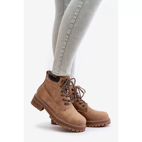  Ženski škornji BIG STAR SHOES OO274A289 RJAVA/BEŽ 