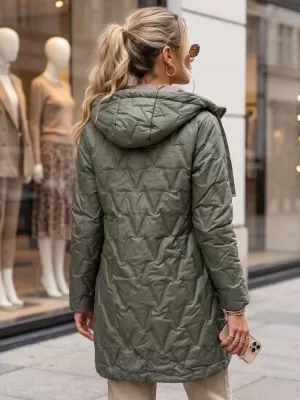 Ženska jakna DSTREET TY5770 ZELENA