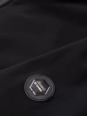 Moška jakna s kapuco OMBRE OM-JANP-0233 ČRNA