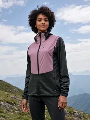Ženska športna ultralahka jopica ALPINE PRO ZOLLA TEMNO RES SIVA