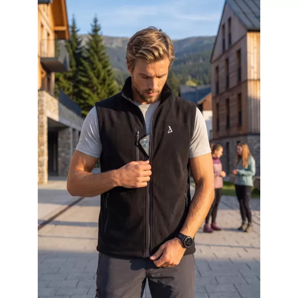  Moški brezrokavnik iz flisa ALTISPORT ALM002525 ČRNA 