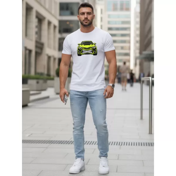  Moška majica s kratkimi rokavi DSTREET NX5015R-WH BELA 