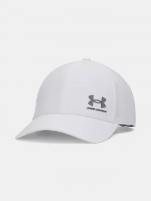 Moška kapa UNDER ARMOUR M AV LOW ADJ 1383440-101 BELA
