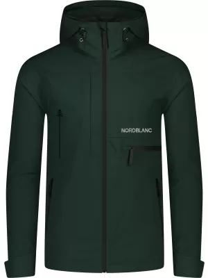 Moška nepremočljiva jakna NORDBLANC RIGID NBSJM8313 TEMNO ZELENA