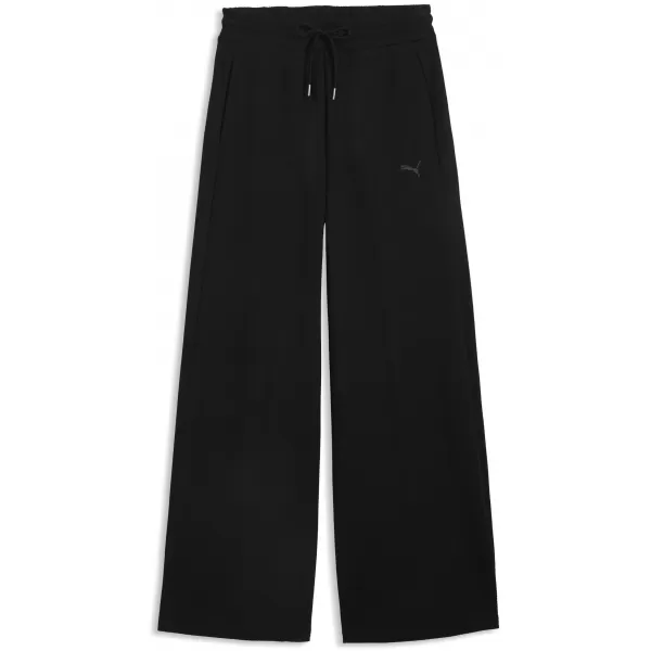  Ženske hlače PUMA CLASS RELAXED WIDE LEG PANTS 69401301 ČRNA PUMA 
