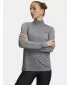 Ženska majica s kratkimi rokavi UNDER ARMOUR TECH 1/2 ZIP- TWIST 1384225-709 SIVI POUDARKI