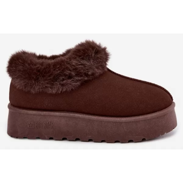  Ženski snežaki BIG STAR SHOES UU274203 RJAVE/BEŽ SENCE 