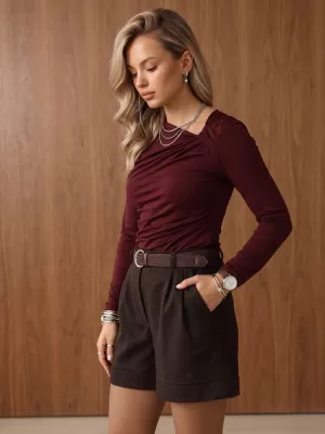 Ženska bluza DSTREET RY2945 BORDO