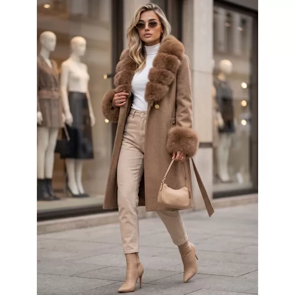  Ženski plašč DSTREET TY6075 KARAMELA 