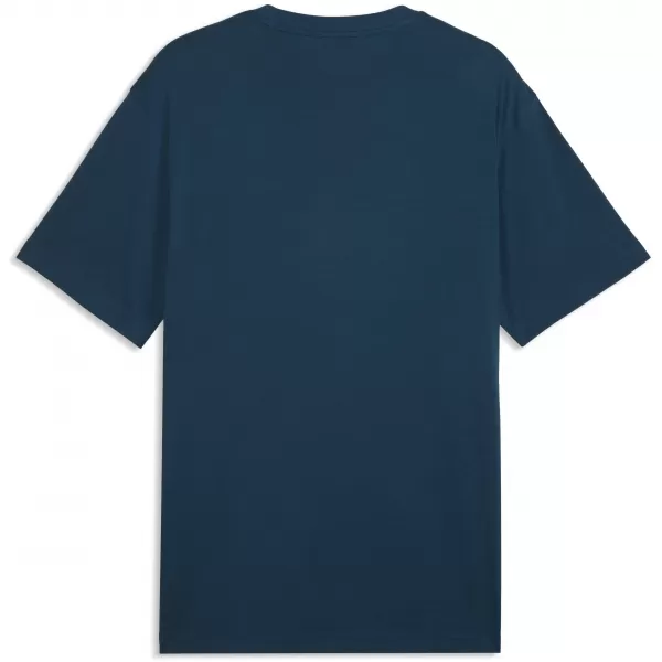  Moška majica s kratkimi rokavi PUMA ESS RELAXED SMALL NO. 1 LOGO TEE 68915336 POLNOČNI BENCIN 