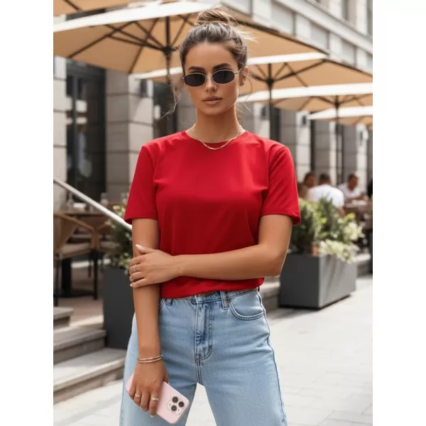  Ženska majica s kratkimi rokavi DSTREET RY2210 RDEČA 